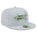 Бейсболка Seattle Seahawks New Era Rivalries Collection Fan Pack Side Script 59FIFTY - Gray