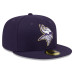 Бейсболка Minnesota Vikings New Era 2026 Rivalries Collection Fan Pack Side Script 59FIFTY - Purple