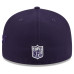 Бейсболка Minnesota Vikings New Era 2026 Rivalries Collection Fan Pack Side Script 59FIFTY - Purple
