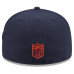 Бейсболка Chicago Bears New Era 2026 Rivalries Collection Fan Pack Side Script 59FIFTY - Navy