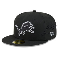 Бейсболка Detroit Lions New Era 2026 Rivalries Collection Fan Pack Side Script 59FIFTY - Black