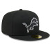 Бейсболка Detroit Lions New Era 2026 Rivalries Collection Fan Pack Side Script 59FIFTY - Black
