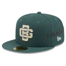 Бейсболка Green Bay Packers New Era 2026 Rivalries Collection Fan Pack Side Script 59FIFTY - Green