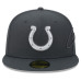 Бейсболка Indianapolis Colts New Era 2026 Rivalries Collection Fan Pack Side Script 59FIFTY - Anthracite