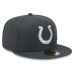 Бейсболка Indianapolis Colts New Era 2026 Rivalries Collection Fan Pack Side Script 59FIFTY - Anthracite