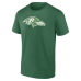 Футболка Baltimore Ravens Lamar Jackson Green St. Patrick's Day Icon Name & Number