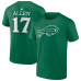Футболка Buffalo Bills Josh Allen Green St. Patrick's Day Icon Name & Number