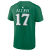 Футболка Buffalo Bills Josh Allen Green St. Patrick's Day Icon Name & Number