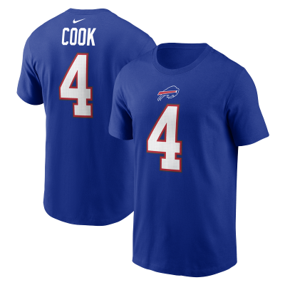 Футболка Buffalo Bills James Cook Nike Royal Name & Number