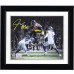 Фото с автографом Jaylen Warren Pittsburgh Steelers Fanatics Authentic 8 x 10 Leaping over Defender Spotlight