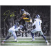 Фото с автографом Jaylen Warren Pittsburgh Steelers Fanatics Authentic 16 x 20 Leaping over Defender Spotlight
