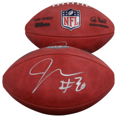Jaylen Warren Pittsburgh Steelers Autographed Fanatics Authentic Duke Full Color Football