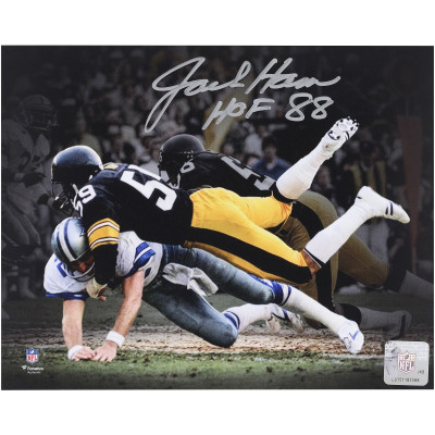 Фото с автографом Jack Ham Pittsburgh Steelers Fanatics Authentic 8 x 10 Tackle with 'HOF 88 Inscription