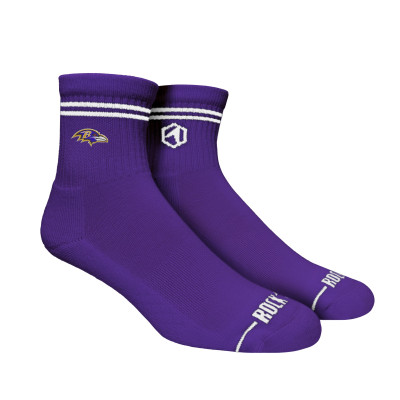 Носки Unisex Baltimore Ravens Rock Em Casual Stripe Quarter-Length