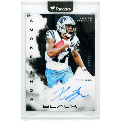 Карточка Xavier Legette Carolina Panthers Autographed 2025 Panini Black Smoke Show #SSS-XLE #31/50