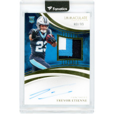Карточка Trevor Etienne Carolina Panthers Autographed 2025 Panini Immaculate Collection Tri-Color Jersey Relic #140 #80/99 Карточка Trevor Etienne Carolina Panthers Autographed 2025 Panini Immaculate Collection Tri-Color Jersey Relic #140 #80/99
