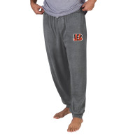 Штаны Cincinnati Bengals Concepts Sport Charcoal Trackside Burnout Wash Cuffed-Leg