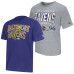 Футболка Baltimore Ravens Starter Purple/Heather Gray Two-Pack Logo Set
