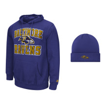 Толстовка Baltimore Ravens Starter Purple and Cuffed Knit Hat Combo Pack