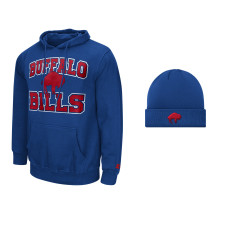 Толстовка Buffalo Bills Starter Royal and Cuffed Knit Hat Combo Pack Толстовка Buffalo Bills Starter Royal and Cuffed Knit Hat Combo Pack