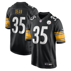 Джерси Pittsburgh Steelers Jamel Dean Nike Black Team Game Джерси Pittsburgh Steelers Jamel Dean Nike Black Team Game