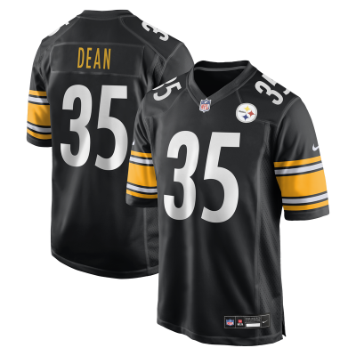 Джерси Pittsburgh Steelers Jamel Dean Nike Black Team Game