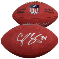 Champ Bailey Denver Broncos Autographed Fanatics Authentic Duke Full Color Football