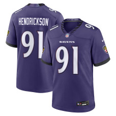 Джерси Baltimore Ravens Trey Hendrickson Nike Purple Team Game Джерси Baltimore Ravens Trey Hendrickson Nike Purple Team Game