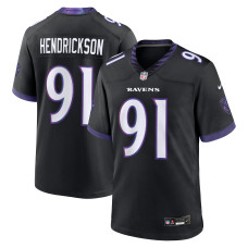 Джерси Baltimore Ravens Trey Hendrickson Nike Black Alternate Game Джерси Baltimore Ravens Trey Hendrickson Nike Black Alternate Game