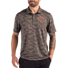 Поло Chicago Bears Cutter & Buck Charcoal Coastline Recycled Double-Peached Camo Поло Chicago Bears Cutter & Buck Charcoal Coastline Recycled Double-Peached Camo