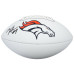 Talanoa Hufanga Denver Broncos Autographed Fanatics Authentic Franklin White Panel Football