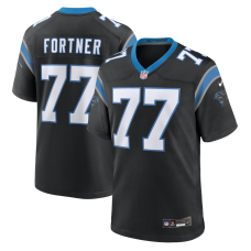 Джерси Carolina Panthers Luke Fortner Nike Black Team Game Джерси Carolina Panthers Luke Fortner Nike Black Team Game