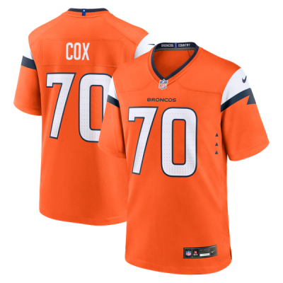 Джерси Denver Broncos Marques Cox Nike Orange Team Game