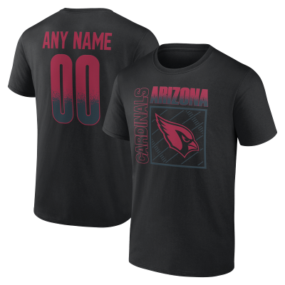 Именная футболка Arizona Cardinals Black Home Field Pop Name & Number