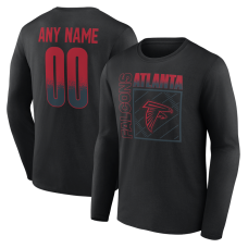 Именная футболка с длинным рукавом Atlanta Falcons Black Home Field Pop Name & Number Именная футболка с длинным рукавом Atlanta Falcons Black Home Field Pop Name & Number