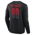 Именная футболка с длинным рукавом Atlanta Falcons Black Home Field Pop Name & Number