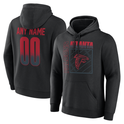 Именная толстовка Atlanta Falcons Black Home Field Pop Name & Number