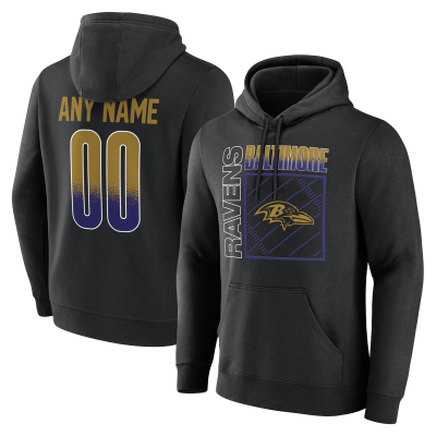 Именная толстовка Baltimore Ravens Black Home Field Pop Name & Number