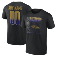 Именная футболка Baltimore Ravens Black Home Field Pop Name & Number Именная футболка Baltimore Ravens Black Home Field Pop Name & Number