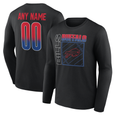 Именная футболка с длинным рукавом Buffalo Bills Black Home Field Pop Name & Number