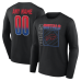 Именная футболка с длинным рукавом Buffalo Bills Black Home Field Pop Name & Number