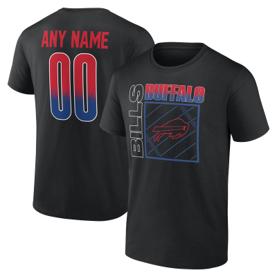 Именная футболка Buffalo Bills Black Home Field Pop Name & Number