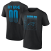 Именная футболка Carolina Panthers Black Home Field Pop Name & Number Именная футболка Carolina Panthers Black Home Field Pop Name & Number