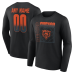 Именная футболка с длинным рукавом Chicago Bears Black Home Field Pop Name & Number Именная футболка с длинным рукавом Chicago Bears Black Home Field Pop Name & Number
