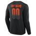 Именная футболка с длинным рукавом Chicago Bears Black Home Field Pop Name & Number