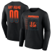 Именная футболка с длинным рукавом Cincinnati Bengals Black Home Field Pop Name & Number Именная футболка с длинным рукавом Cincinnati Bengals Black Home Field Pop Name & Number