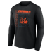 Именная футболка с длинным рукавом Cincinnati Bengals Black Home Field Pop Name & Number