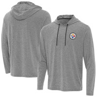 Толстовка Pittsburgh Steelers Antigua Heather Black Changeover