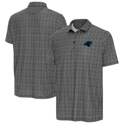 Поло Carolina Panthers Antigua Black Botanic