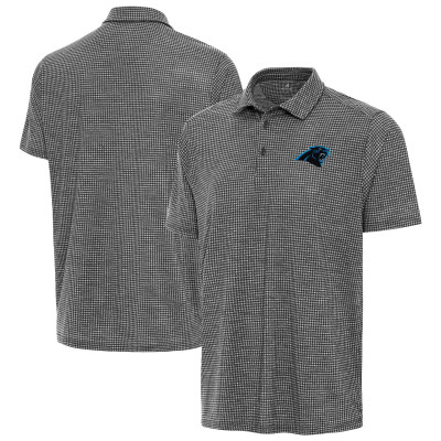 Поло Carolina Panthers Antigua Heather Black Replica